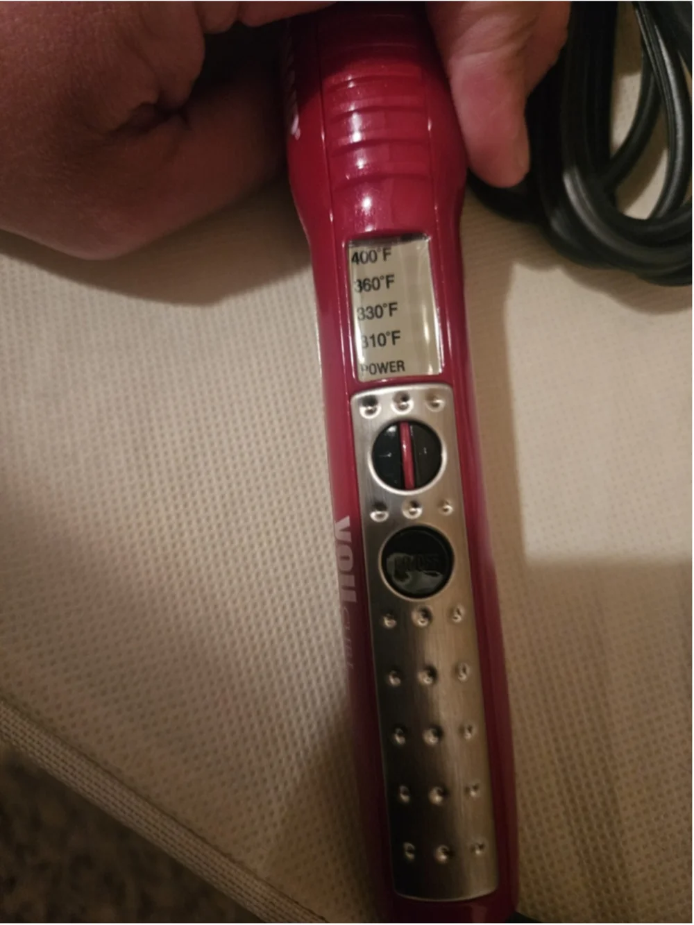 Conair YOU CURL Wand 1-1 1/2” Barrel Pre Owned Red Spiral Iron